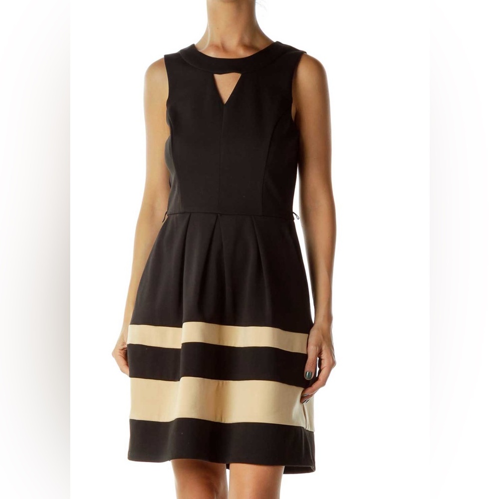 Black Striped Dress Size 7